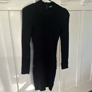 GREY LAB Black Long Sleeve Dress